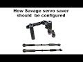 How HPI Savage Servo Saver should  be configured