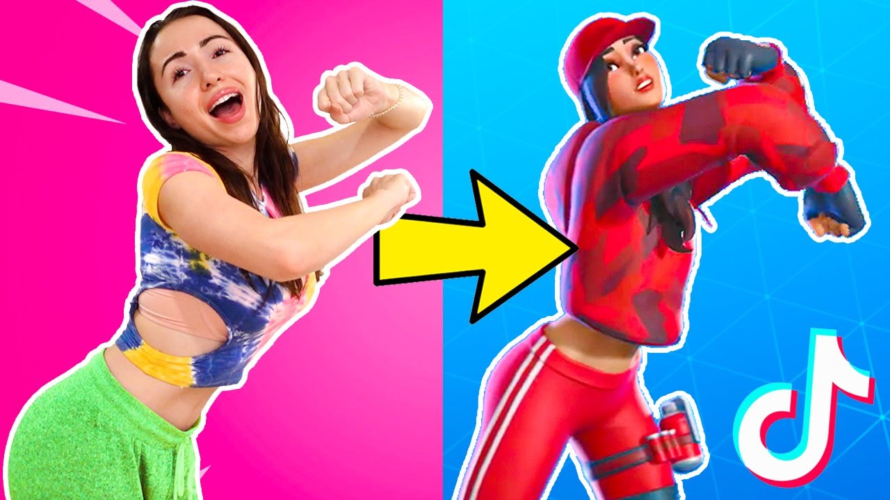 Fortnite Tik Tok Dances in REAL LIFE! (Challenge) YouTube