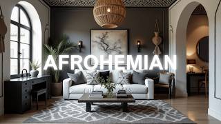 Download Lagu Afrohemian Interior Design | Afrohemian Living Room in Black \u0026 White | Home Decor MP3
