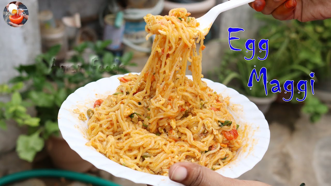 Egg Maggi with Vegetables Egg Maggi Masala Recipe YouTube