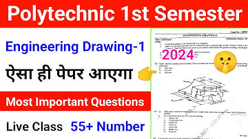 Engineering Drawing 1st Semester Polytechnic Most Important Question Polytechnic Exam 2024
