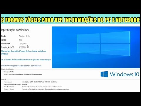 Vídeo: Como Verificar O Sistema Do Computador