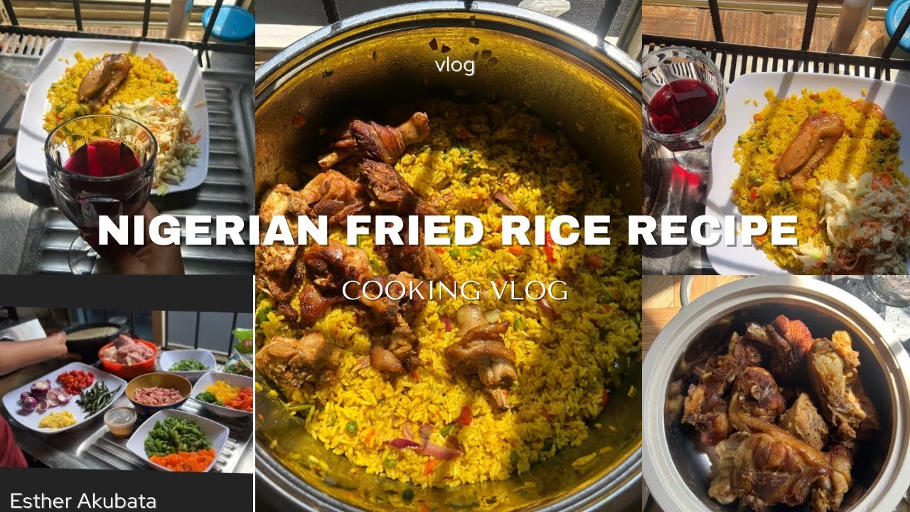 Nigerian Fried Rice Recipe | Step-by-Step Home Cooking Vlog