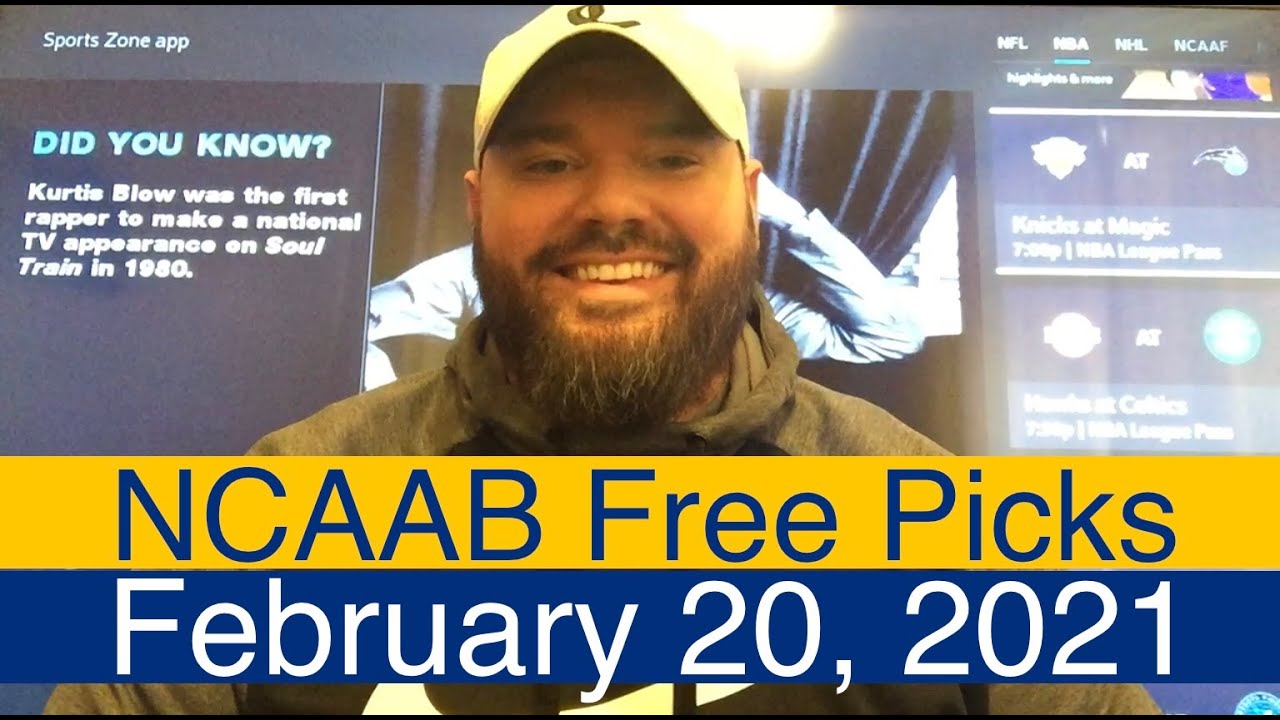 Ncaab free picks video 2 20 21 youtube