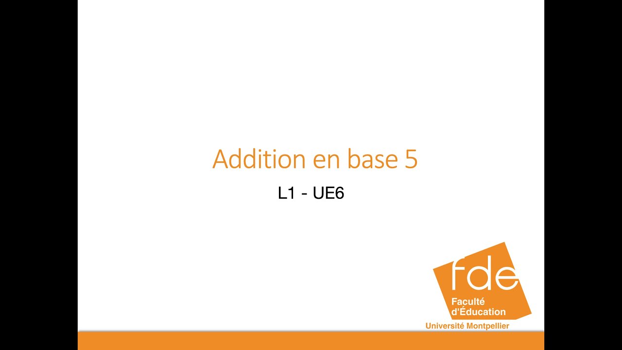Addition en base 5 - YouTube