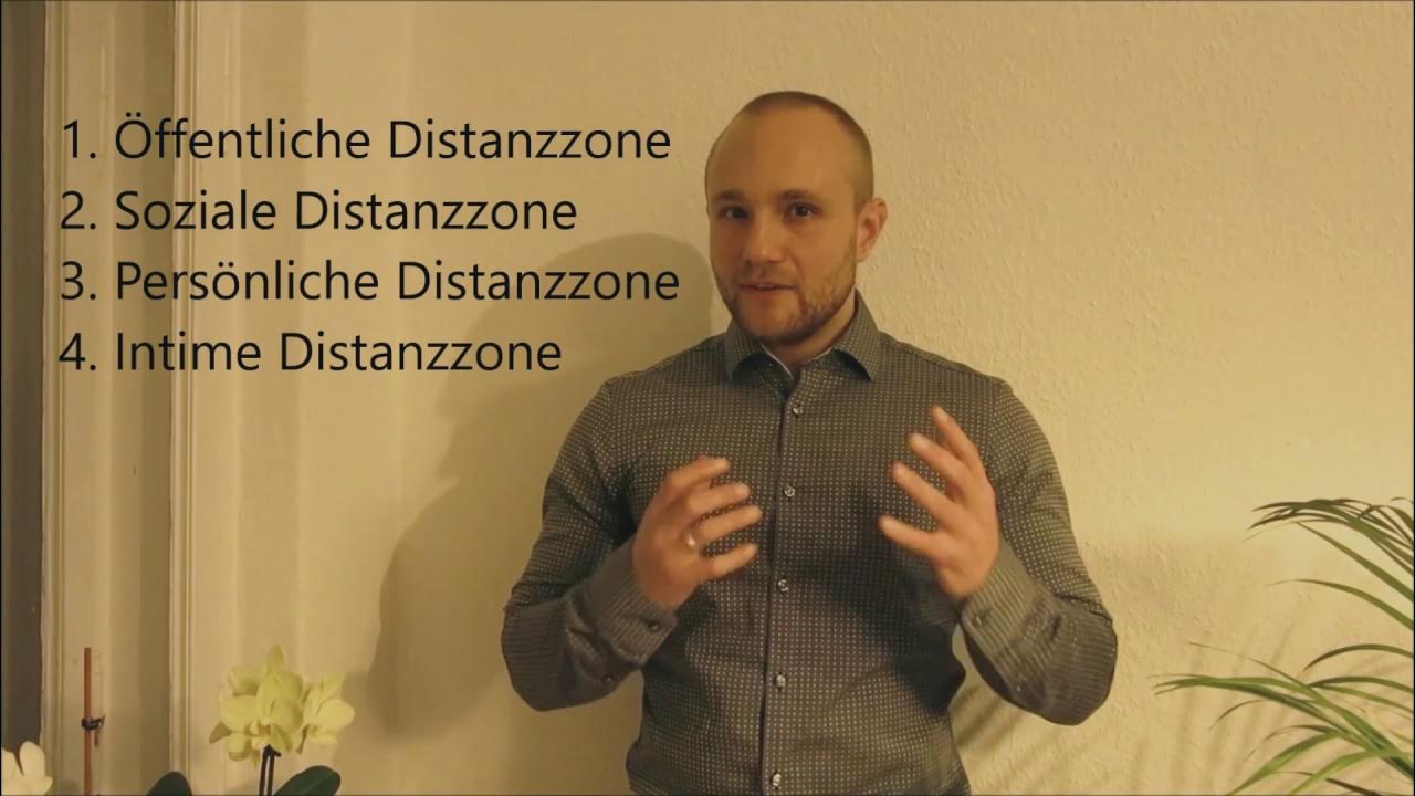 Proxemik. Die vier Distanzzonen, für richtiges Nähe-Distanzverhalten ...