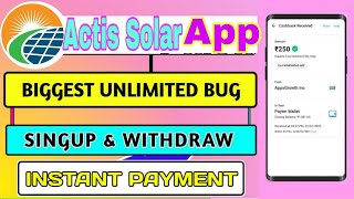 Actis Solar App Unlimited Trick || Actis Solar App Refer Script || Actis Solar App Payment Proof screenshot 4
