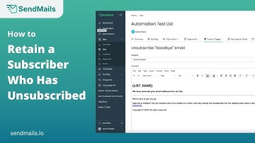 How to retain a subscriber who have unsubscribed?