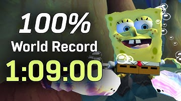 100% World Record 1:09:00 - SpongeBob SquarePants: Battle for Bikini Bottom Speedrun
