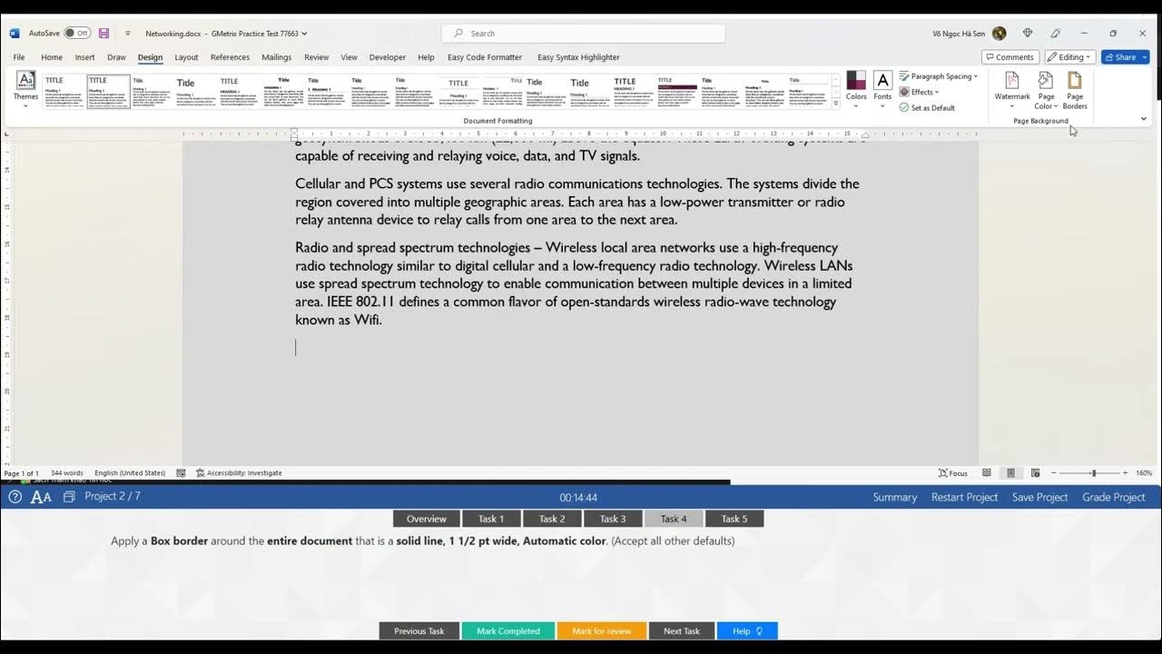 GMETRIX - MOS WORD 2016 - Core Practice Exam 1 - Project 2 - YouTube