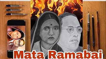 Ramabai Ambedkar Art // Step By Step Full Tutorial Drawing #bhimraoambedkar #ramabai_ambedkar
