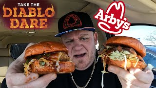 Arby&#39;s ⭐Diablo Dare Brisket &amp; Chicken Sandwiches⭐ Food Review!!!