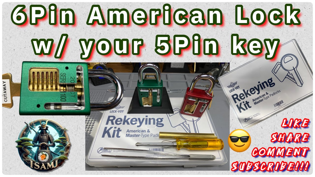 6-Pin your American Lock w/ Out Changing the Key! What pins to use and ...