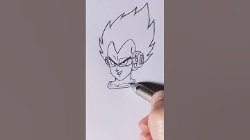 Drawing Vegeta scouter | Dragon Ball #shorts