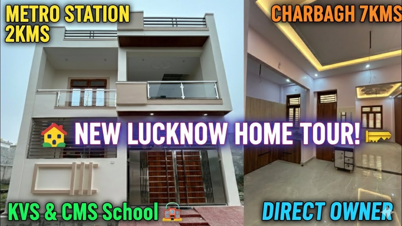 New House For Sale In Lucknow Near Metro station Charbagh7kms || Property for sale near cmsschool 