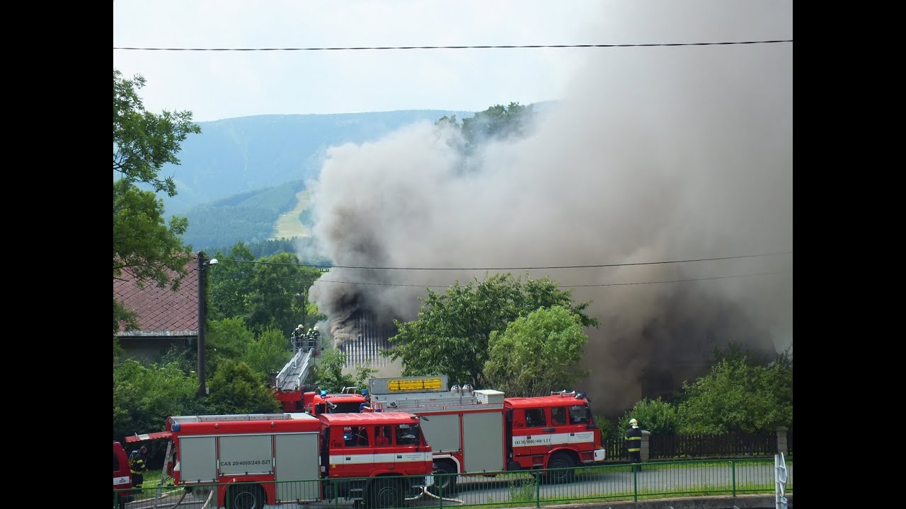 2016-07-11 Zásah - Požár RD - Bělá pod Pradědem