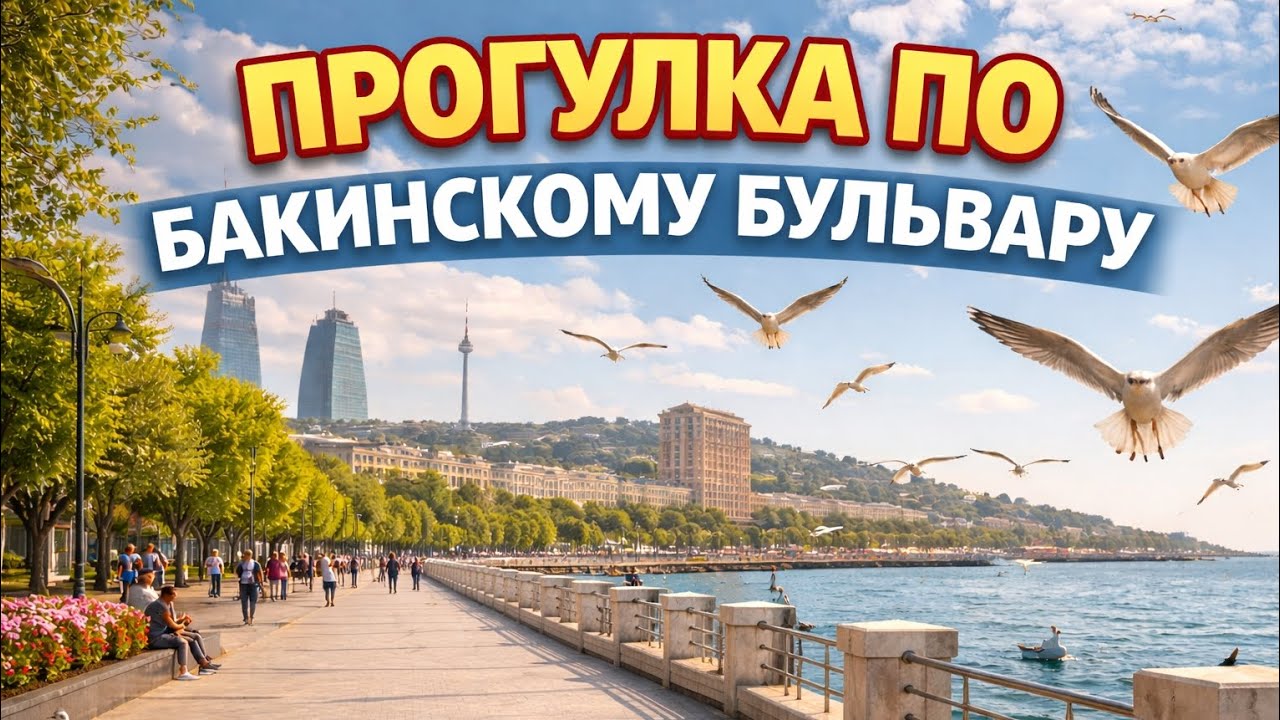 прогулка по бульвару 🌊 | чайки у моря и время с моей дочкой 🛴 #бульвар #жизньвбаку #прогулка 
