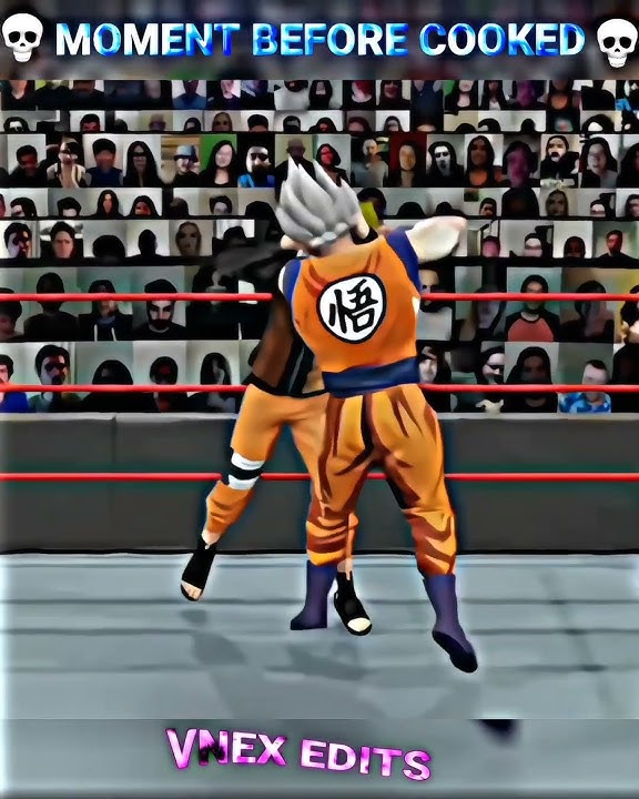 Goku vs Naruto WWE ☠️ #shorts #dragonball #goku #naruto