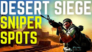 THE BEST SNIPER SPOTS ON DESERT SIEGE! (Vanguard Tips & Lines of Sight)