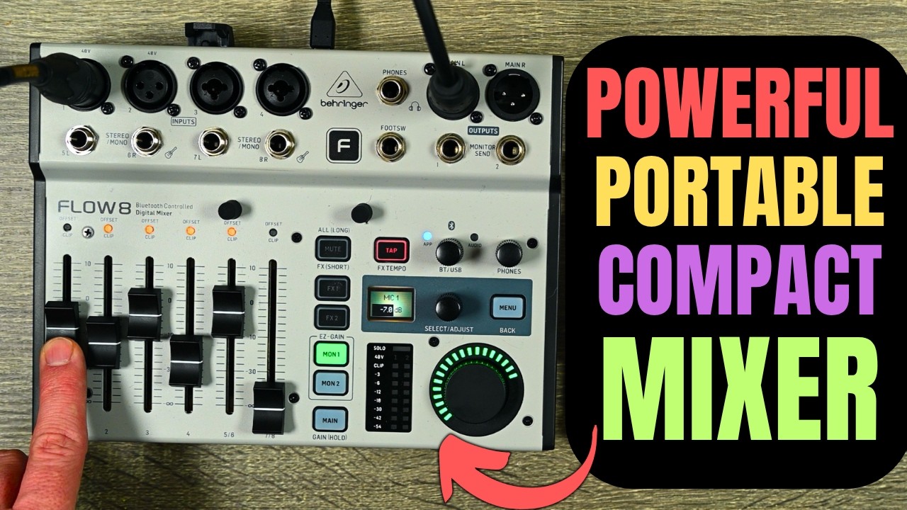 Подробный обзор компактного миксера Behringer Flow 8.