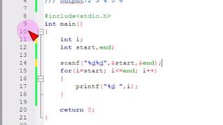Bangla C programming tutorial  35  Loop Example  01  Print all integer between m & n in ascending or