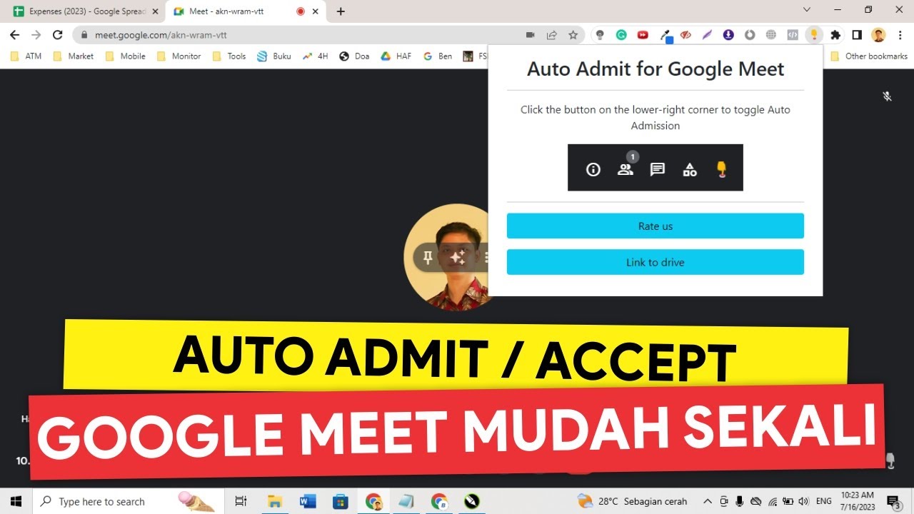 BIAR GAK RIBET! Cara Auto Admit di Google Meet | Enable Auto Admit in ...