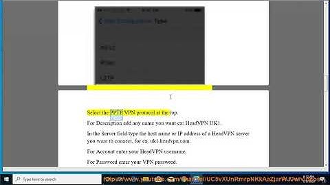 Set up HeadVPN PPTP on iPhone/iPod
