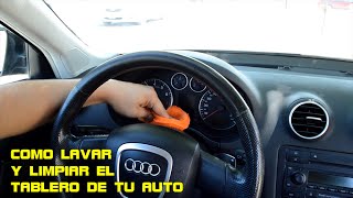 Como Lavar Limpiar El Tablero De Un Auto Youtube