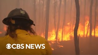 Wildfires rage in three states, blazes spread in the Carolinas