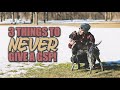 3 Things to Never Give a GSP