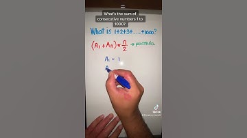 What’s the sum of consecutive numbers 1 to 1000 #shorts