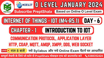 Day-6 || MQTT, AMQP, XMPP, DDS, Web Socket | IoT For O Level | Internet of Things O Level Preptshala