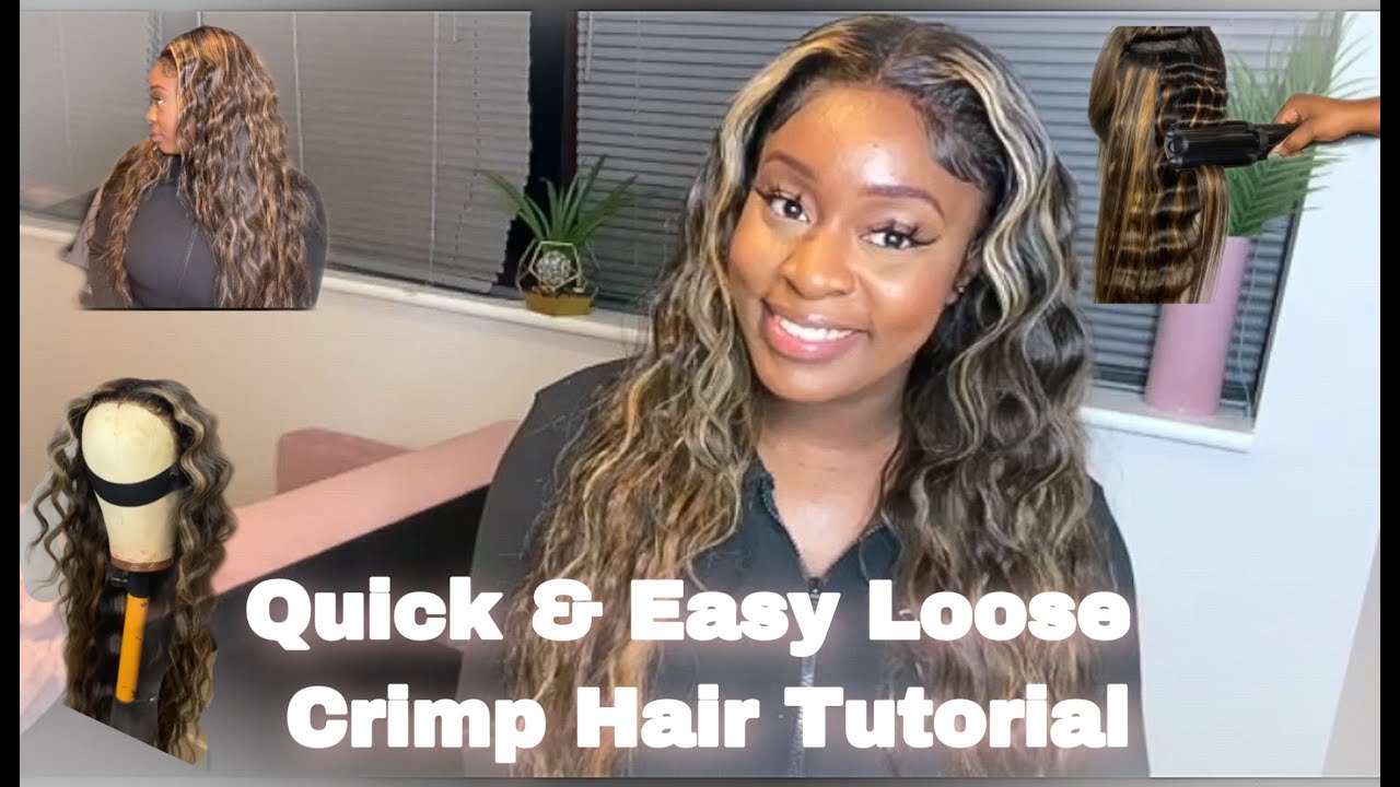 HOW TO CRIMP YOUR HAIR FAST SUPER EASY THE PERFECT LOOSE WAVE CRIMP STYLE YouTube