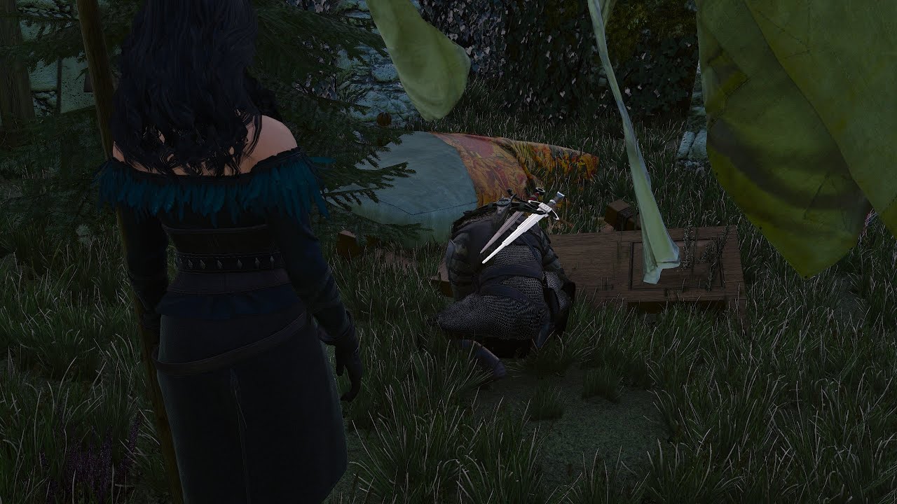 Yennefer catches Geralt looking for Triss's earing - Witcher 3