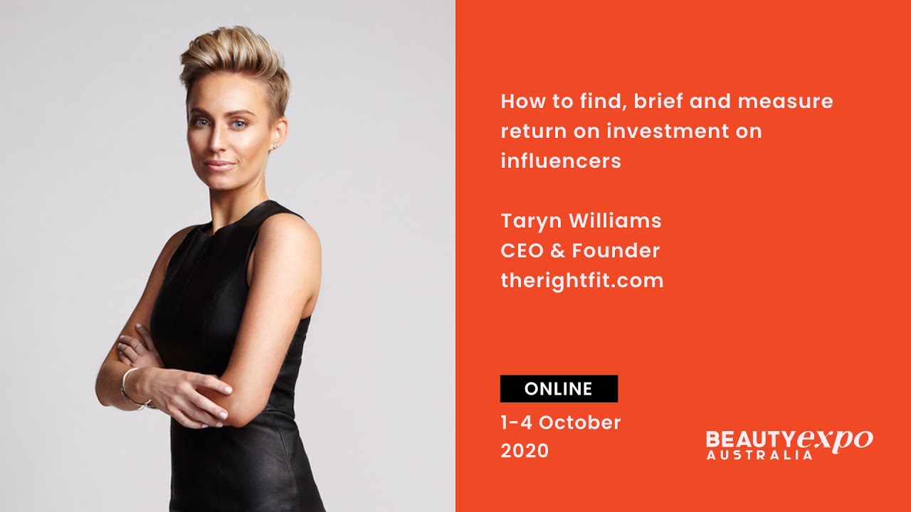 Beauty Expo Online Education | How to find, brief and measure return on investment on influencers