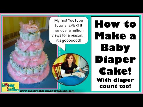 Carolyn Braden's TOIE: How to Make a Baby Diaper Cake!