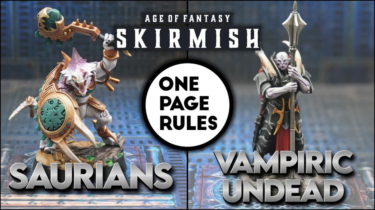 Столкновение героев: Нежить против саурианцев, Age of Fantasy Skirmish, 300 очков.