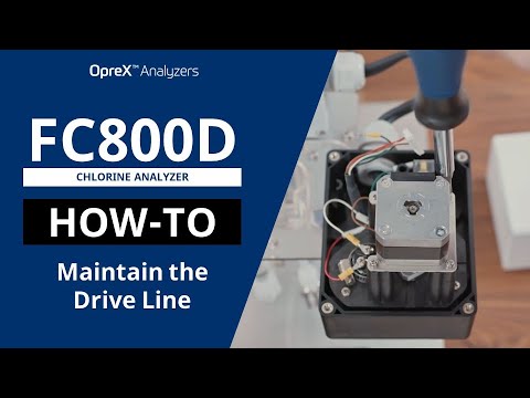 How To Maintain The Drive Line In The Fc800D Chlorine Analyzer