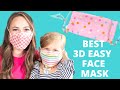 *BEST* Breathable 3D Face Mask | EASY FREE Sewing Face Mask Pattern | Sweet Red Poppy