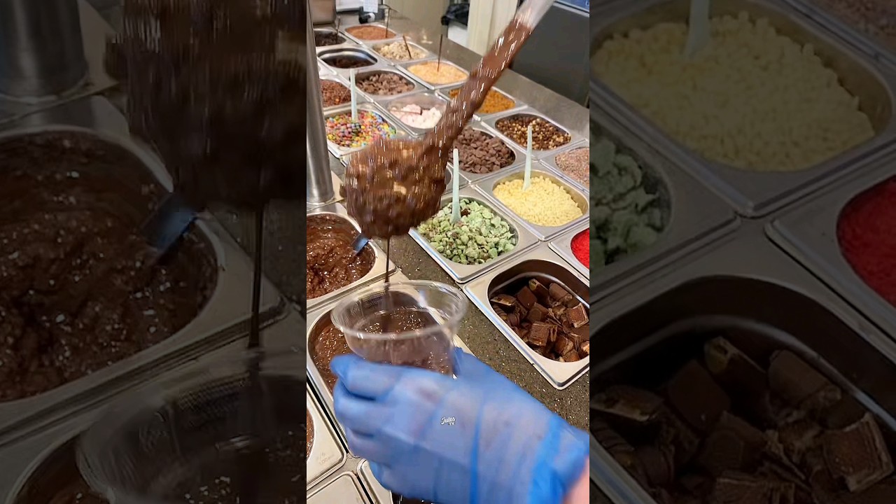 Chocolate Ice Cream Mixing