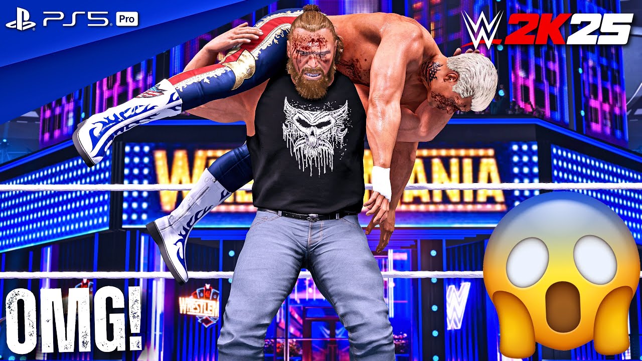 WWE 2K25 - Brock Lesnar 30-Man Gauntlet Turmoil Match at WrestleMania | PS5 Pro [4K60]