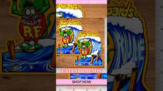 Rat Fink Longboards Surf Sticker 5" 2 Pack Vinyl Waterproof Decal Skateboard Art