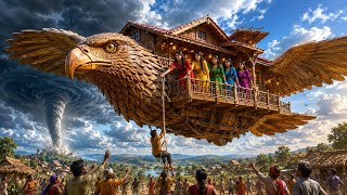 5 Sisters Built A Giant Flying Eagle House To Save Their Village