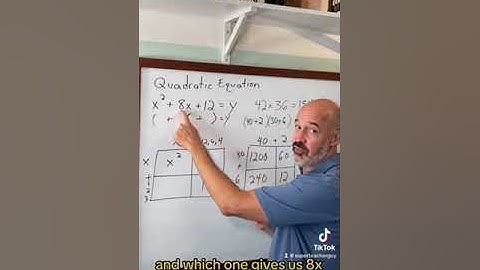 Factor a quadratic equation using the area model - as started on Facebook