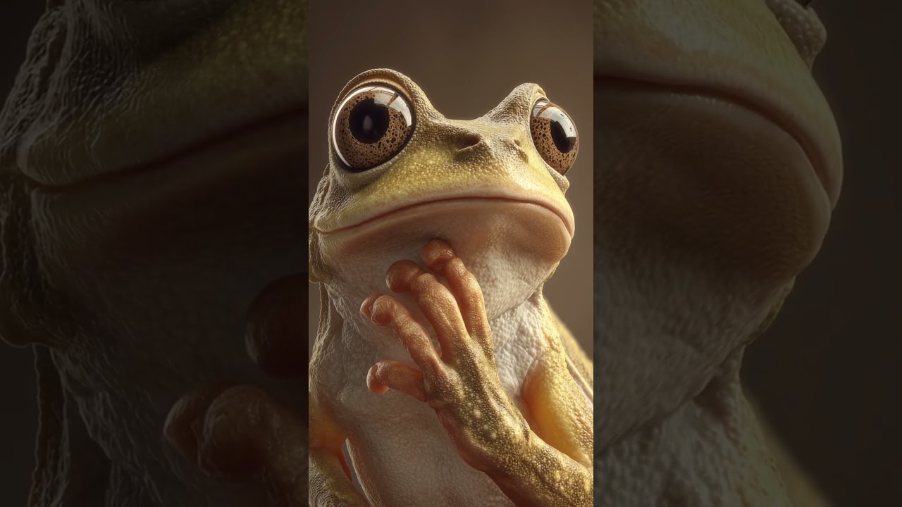 Frog Moving Slowly Animation 🐸 | Fun Animal Shorts