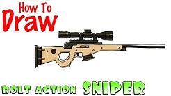 how to draw the bolt action sniper rifle fortnite duration 8 34 - how to draw a fortnite scar