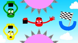 The Most Dangerous Obstacle Race In Heave Ho 1V1V1