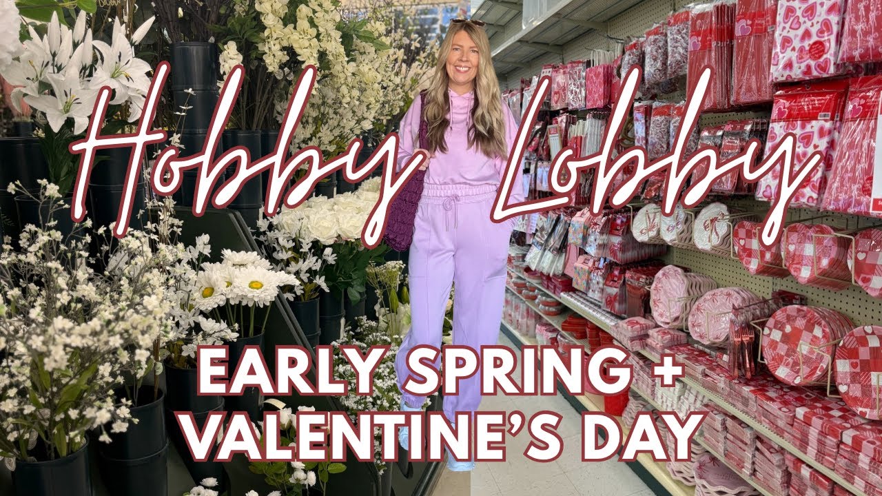 *НОВИНКА* Декор ко Дню святого Валентина в Hobby Lobby, 2026 год | Покупки со мной | Ранняя весна