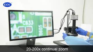 399usd EOC microscope HDMI 2MP 1920x1080 with 13 inch HD monitor