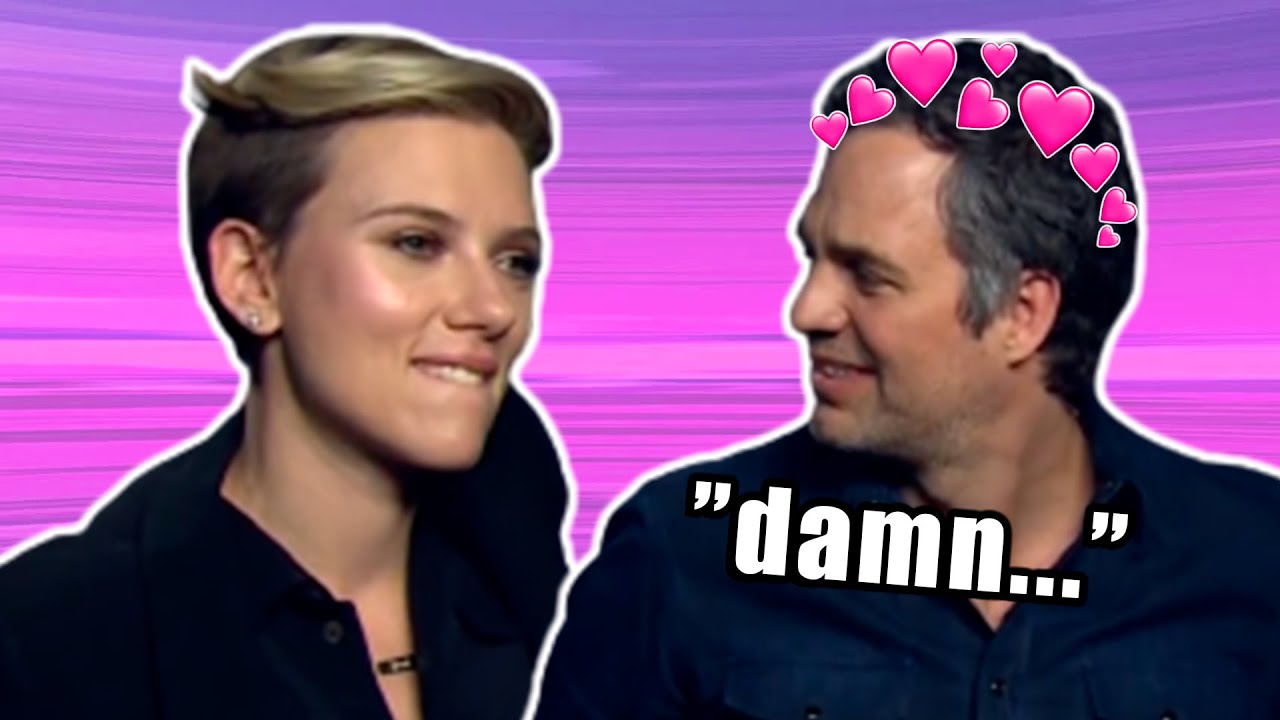 scarlett johansson and mark ruffalo being a married couple for 17 minutes straight